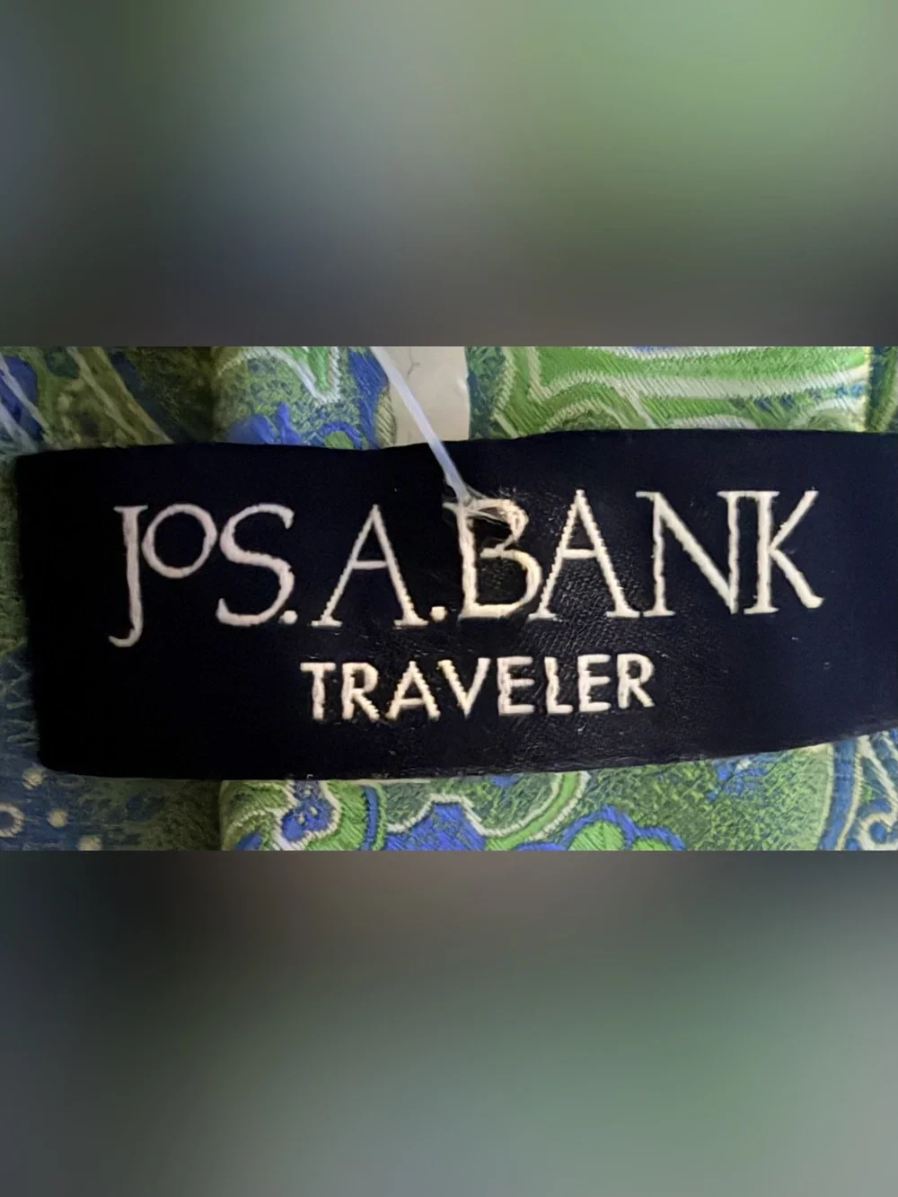 NWT Jos A. Bank Traveler 100% Silk Paisley Print Multicolored Mens Tie